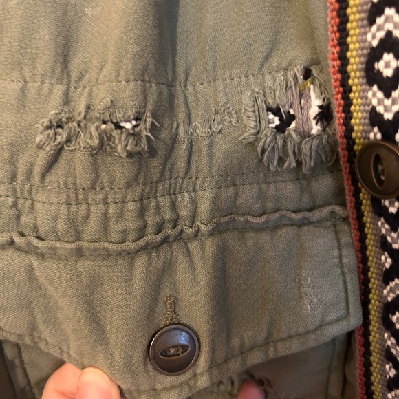 EUC Free People Basin Plaid Hooded Button Down - Picture 5 of 11